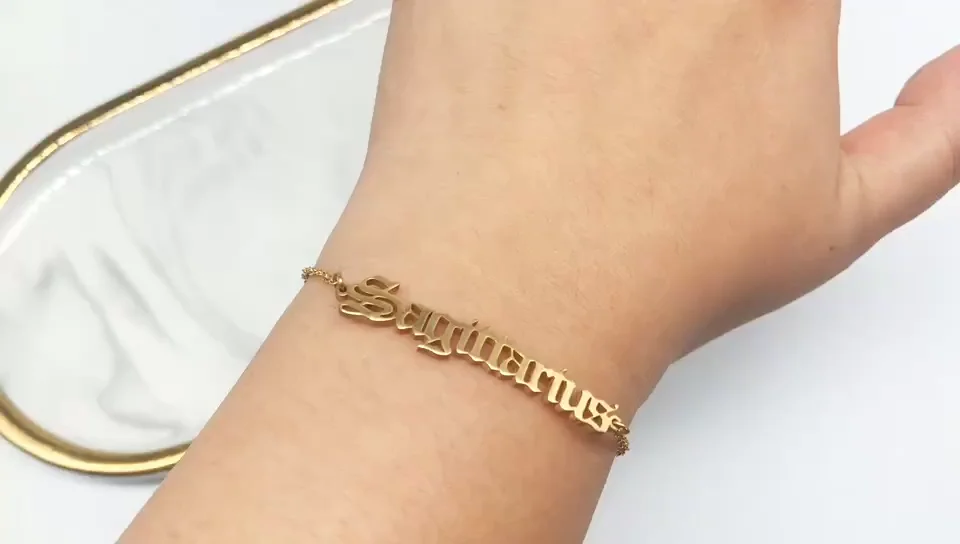 Tarnish Free Wholesale 18k Gold Plated Stainless Steel Zodiac Charm