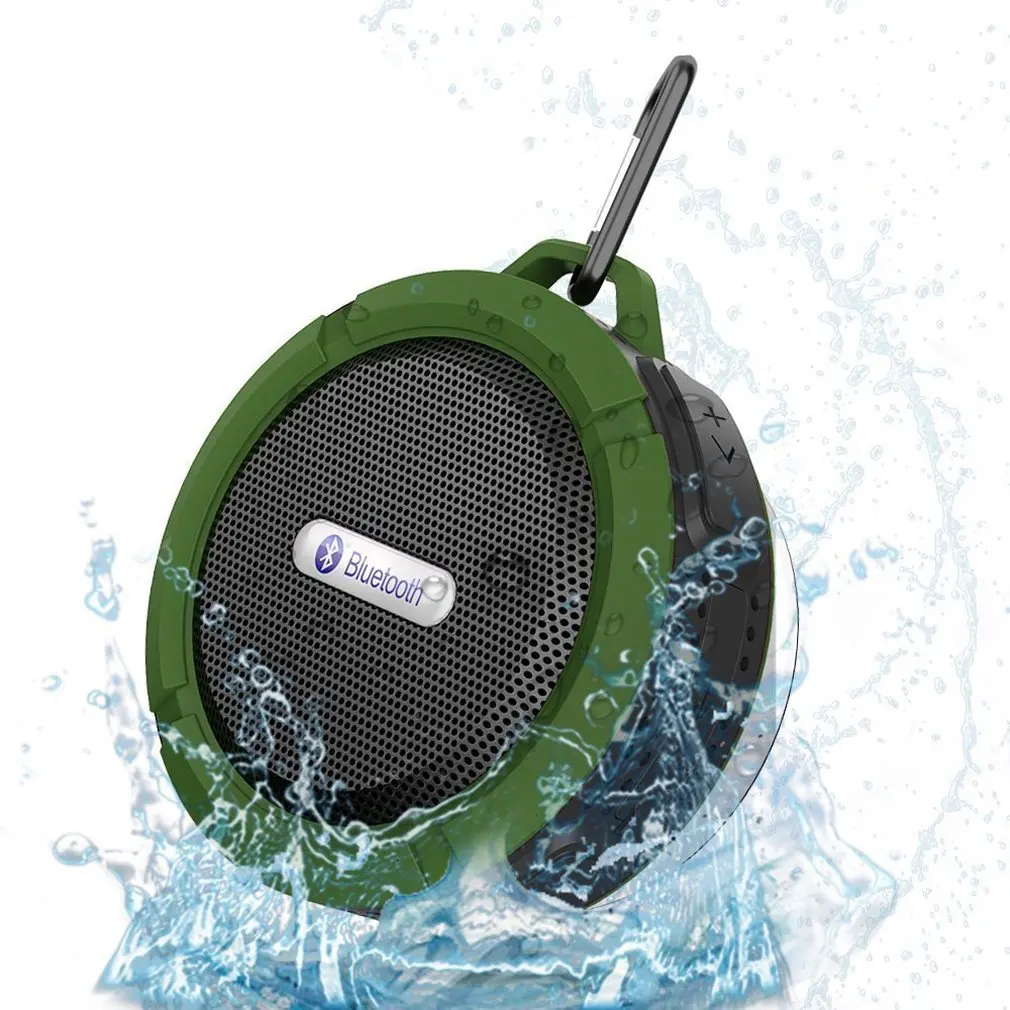 C6 Portable Wireless Bluetooth Speaker With Calls Handsfree and Suction Cup Waterproof Shower Mini outdoor Plastic Speaker - ANKUX.COM