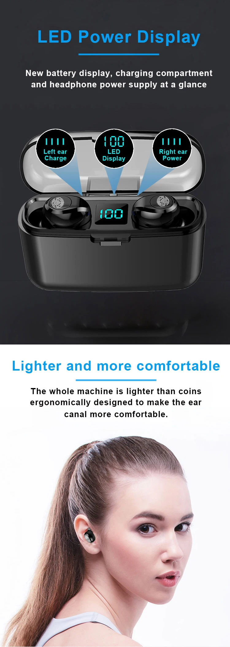 Headphones Blue Tooth Sport I 9 Tws Wireless In Ear Earphones Blue Tooth Headset - ANKUX.COM
