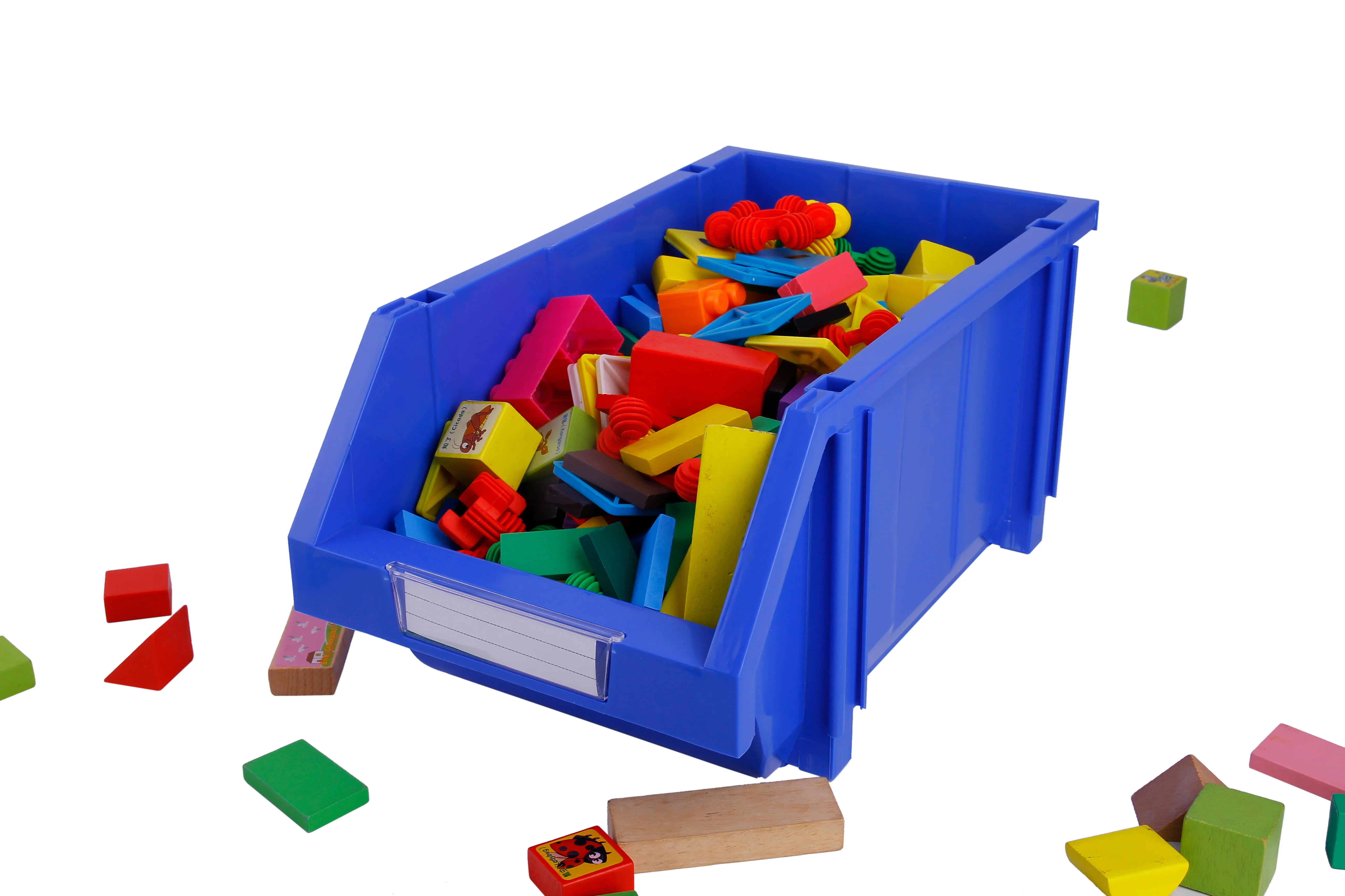 Stackable Plastic Storage Bins Multi Function Plastic Shelf Bin Storage Racking Bin With Divider ...