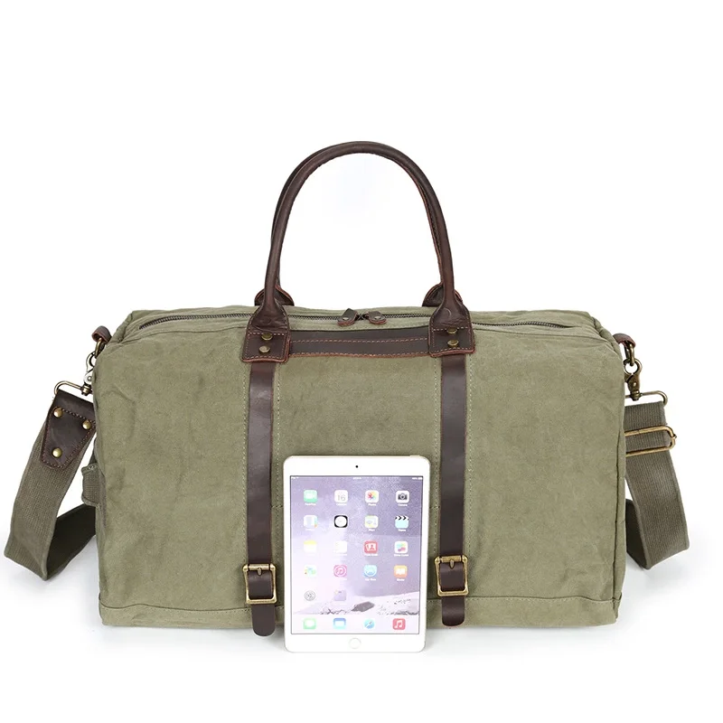 travel leather duffle bag