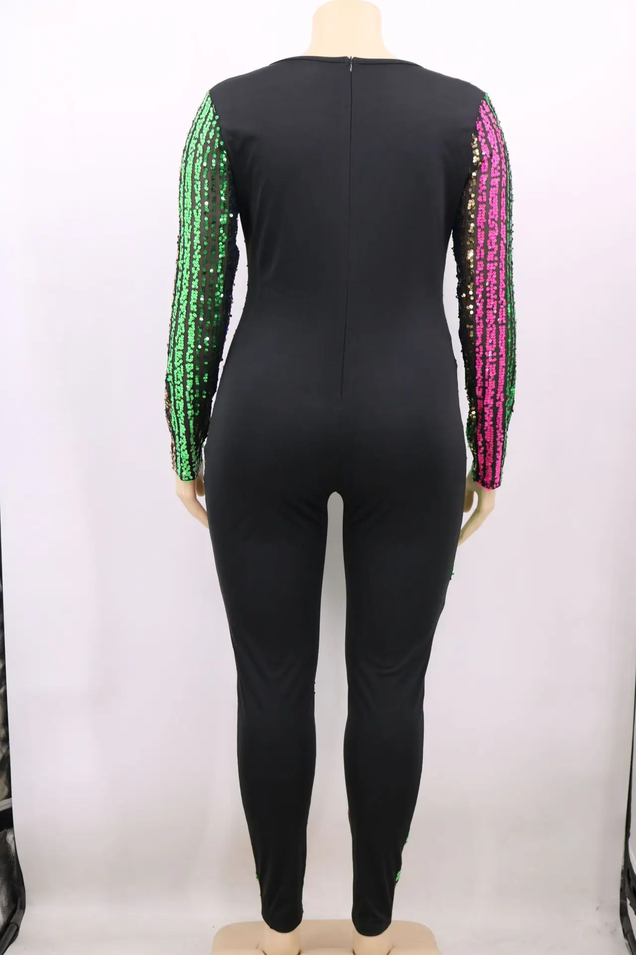 women's fashion casual sexy sequin beaded  Plus size jumpsuit