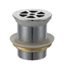 Aifol Commercial Perforated Grid Strainer Drain Solid Brass Stopper without Overflow