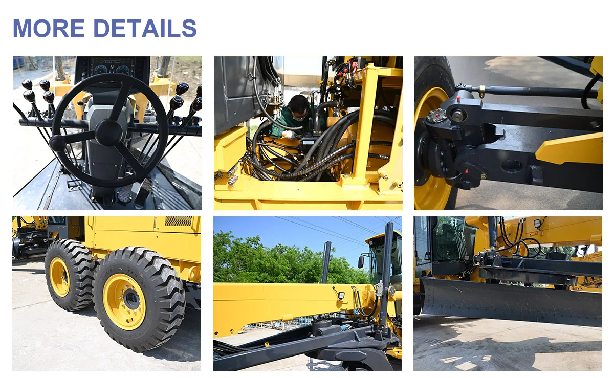 NEW 160KW Road Grader with Wide Blades on Uneven Road Motor Grader for Sale