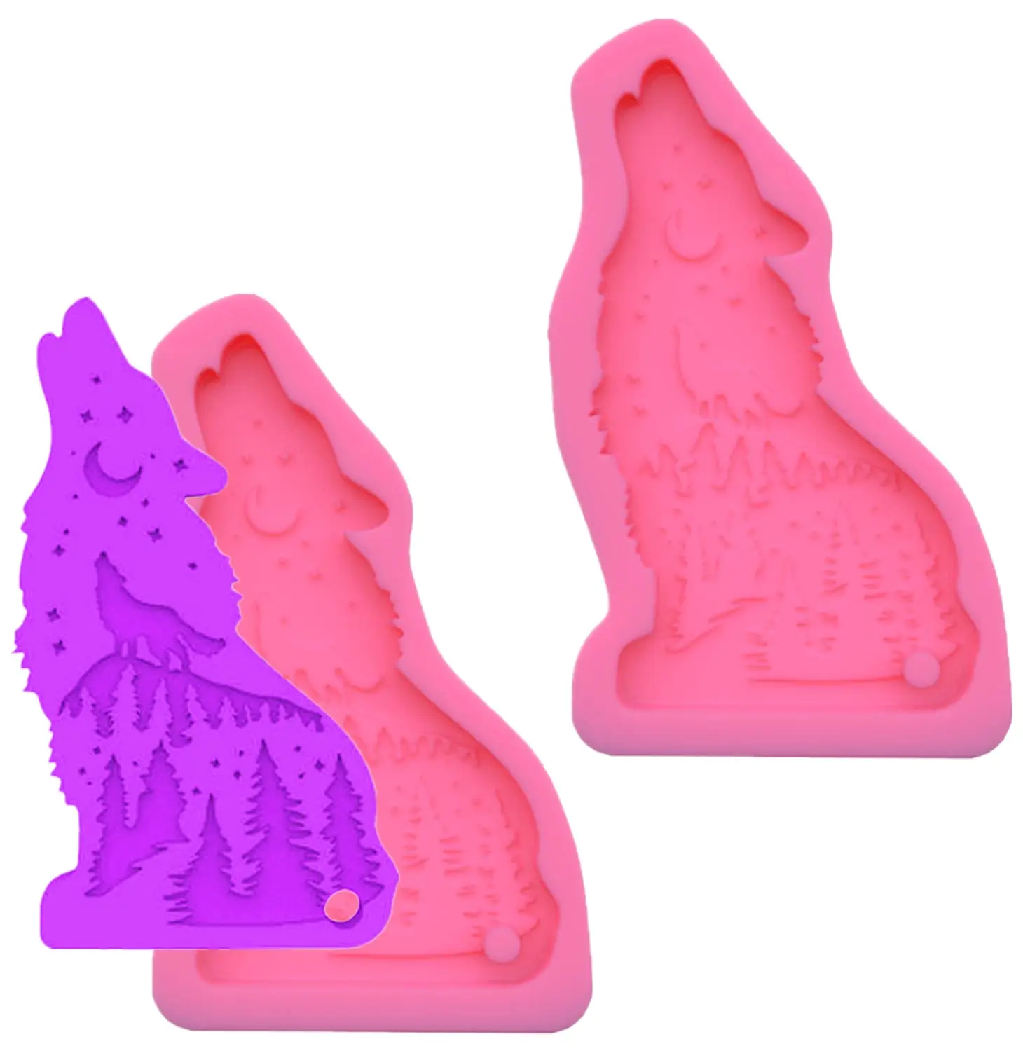 Molde De Silicona Con Forma De Lobo Para Hornear Dulces,Molde De Resina  Para Pastel Fondant De Animales - Buy Haciendo Moldes De Chocolate  Artesanal Azúcar De Cocina Para Hornear Molde Para Manualidades