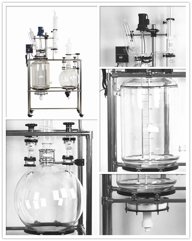 20l 50l 100l Vacuum Evaporation Crystallization Equipment Laboratory