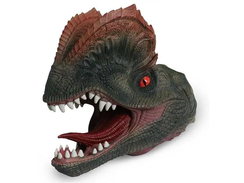 软橡胶恐龙手木偶