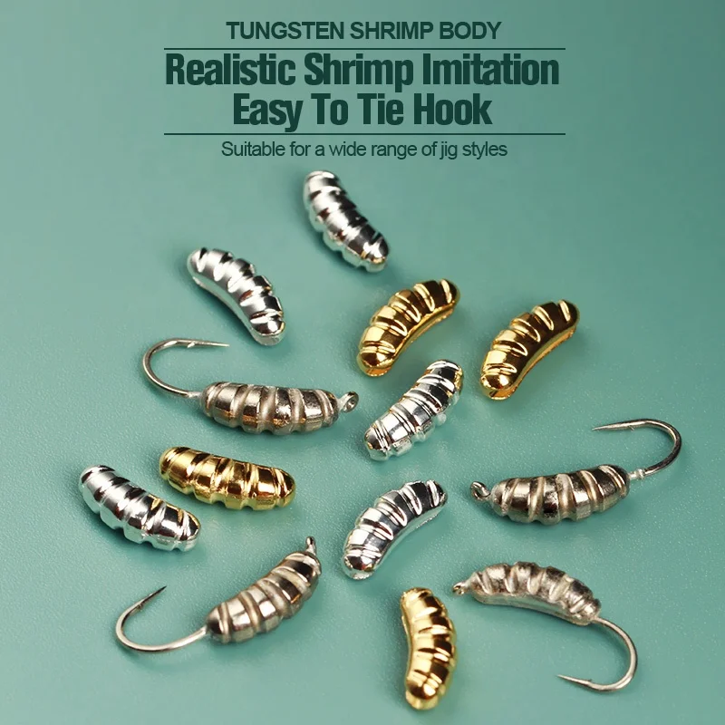 Weighted Rib Tungsten Body Shell Back Beads for Fly Tying