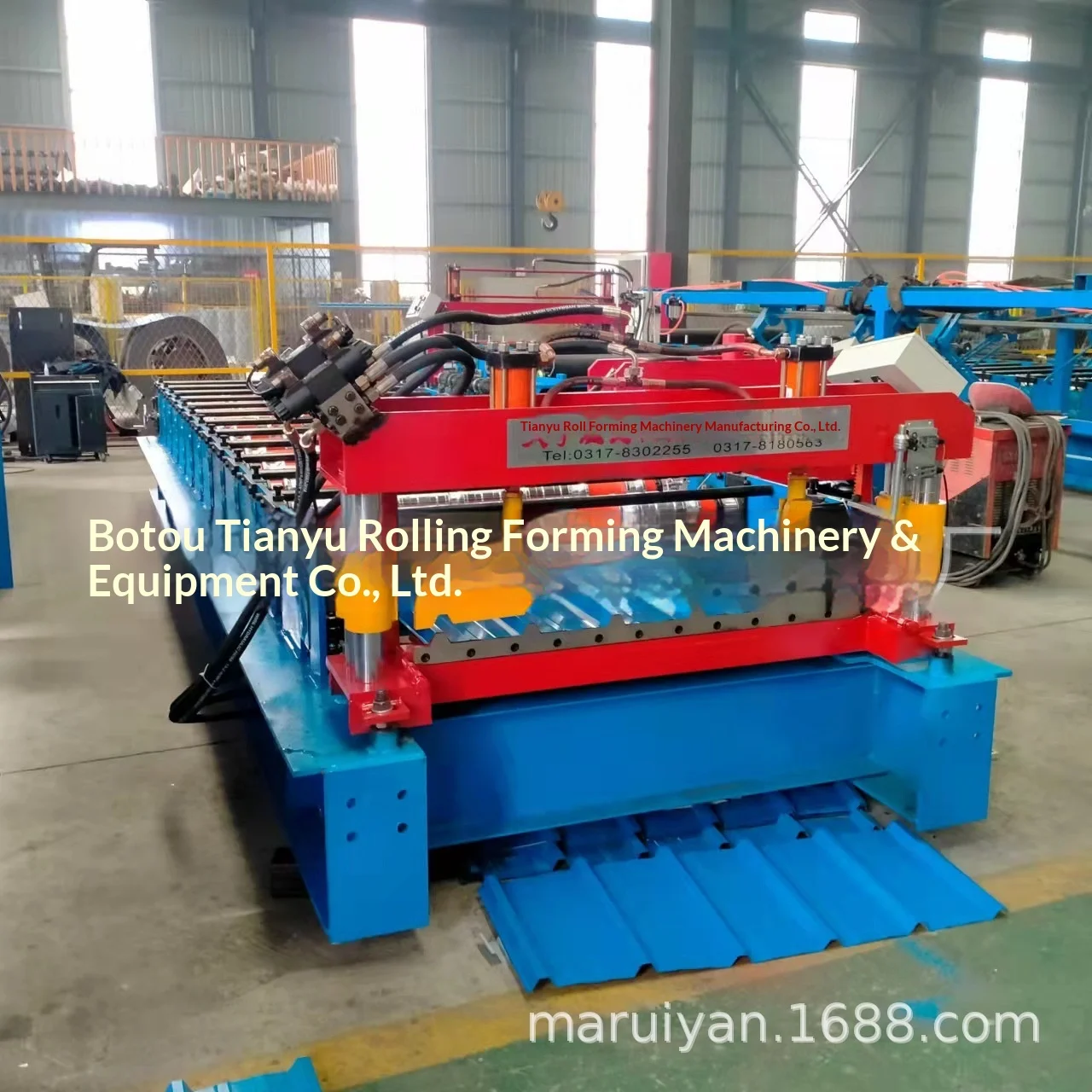 Six-peak Trapezoidal Single-board Machine High-speed Steel Tile Press ...