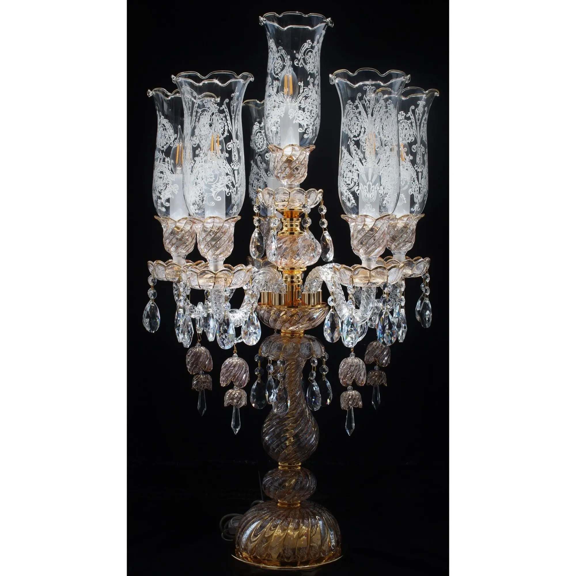 French Crystal Table Lamps Crystal Bedside Crystal Table Lamps Reading Lamps
