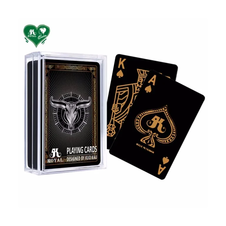 Chinese Zodiac Silver Black Special Ox Plastic Playing Cards