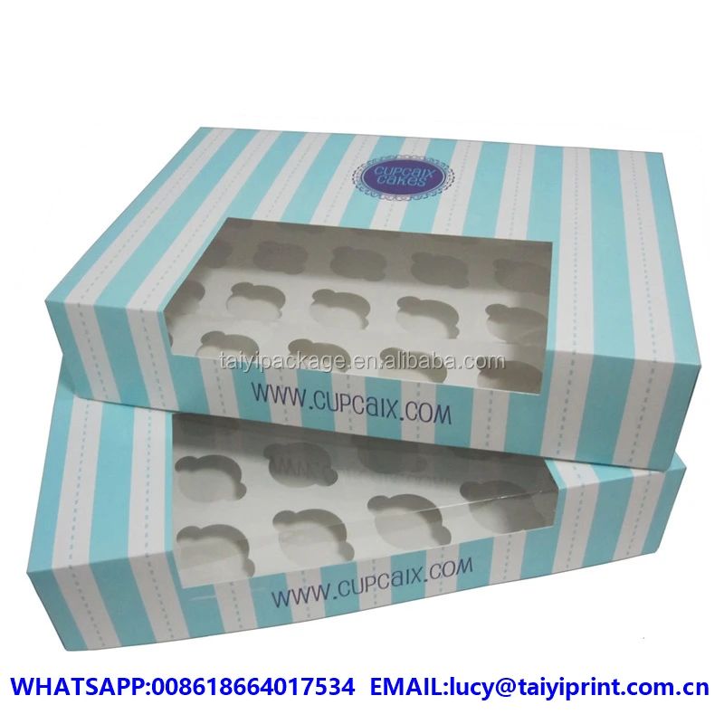 custom printed cupcake gift box