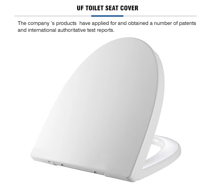 Hot sale bathroom WC UF toilet seat cover soft close toilet seat price with slow-down seat ring