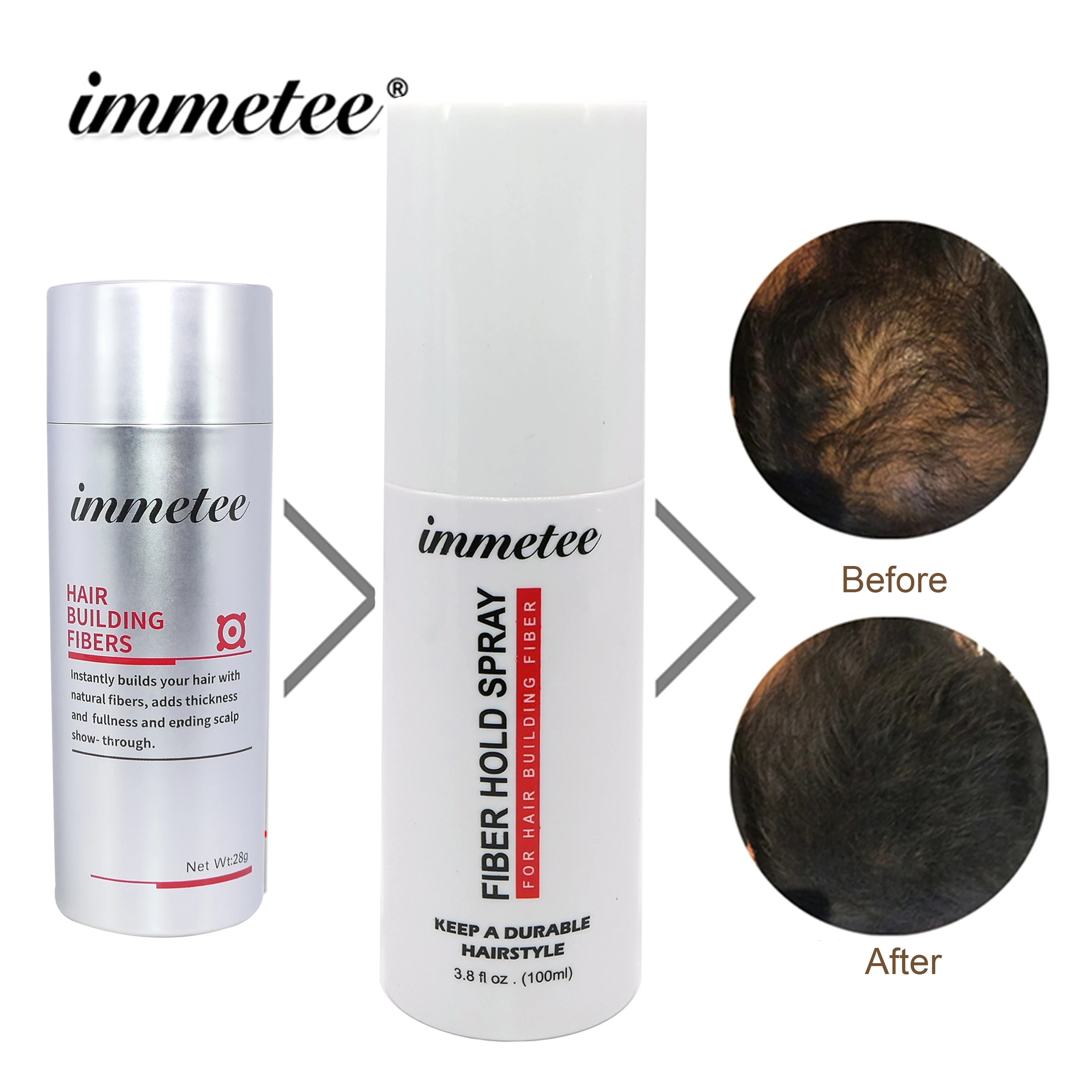 Factory Price Supplier Immetee Hair Building Fibers Hair Loss Solution Keratin Hair Fibers Buy