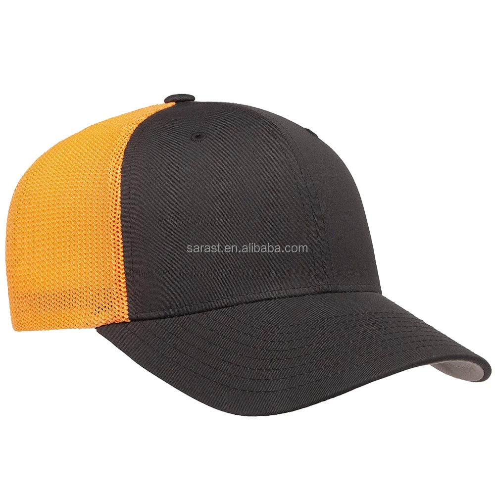 Wholesale High quality custom Fitted hats custom blank flex baseball hat  flex cotton/ployester fit baseball cap From m.