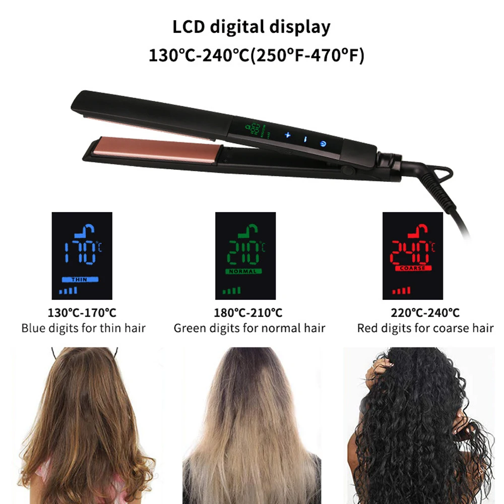 Mac Styler 450 F Straightens Hair Adjustable Digital Hair Straightener