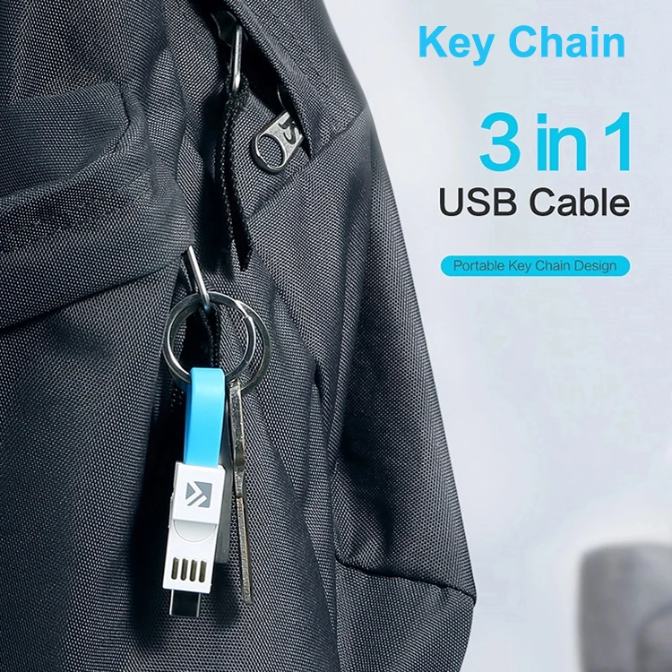Innovative Products 2020 Coloful Portable Mini Fast Charging Short 3 in 1 Magnetic USB Cable For Christmas Gift - ANKUX.COM