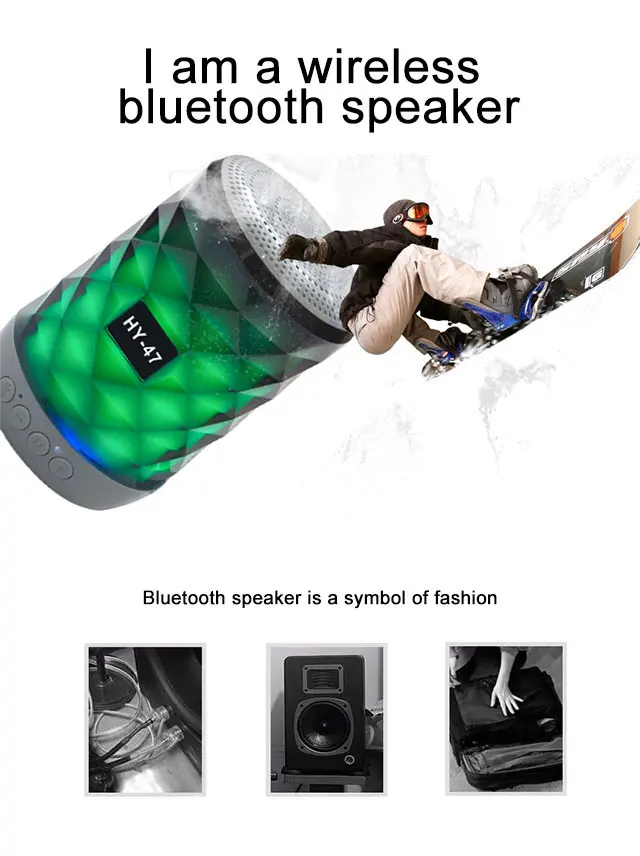 New product ideas 2020 trending products car outdoor sport portable wireless led light colorful mini boombox bluetooth speakers - ANKUX.COM