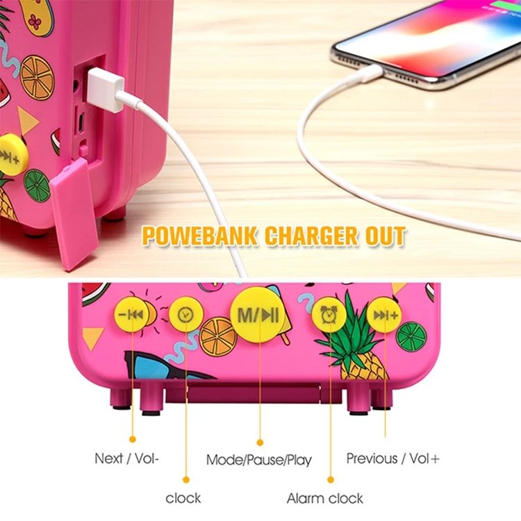 Mp3 player music speaker, microphone speaker, mini super cute kids bluetooth speaker with microphone - ANKUX.COM