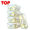 Rectangle glass storage container promotional gifts 5 set glass food container