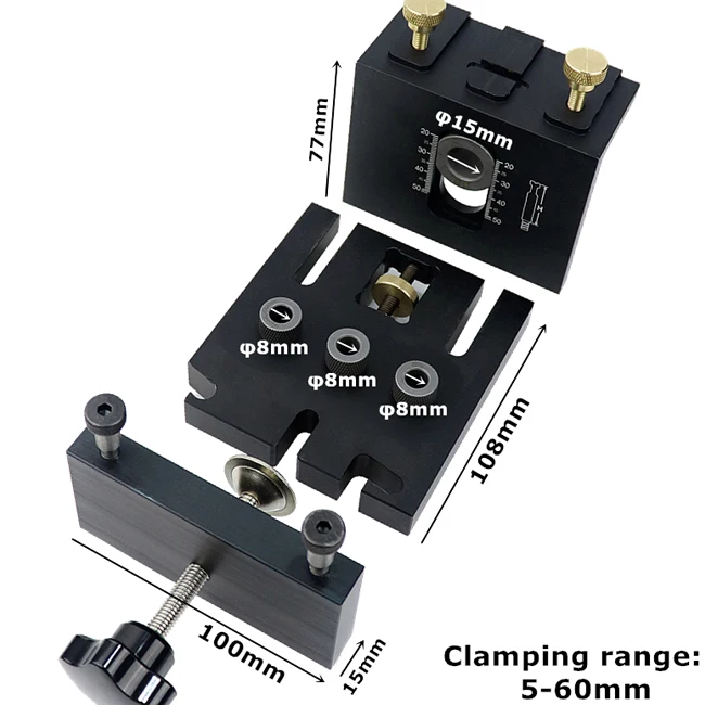 Punching Machine Location Tool Punch Hole Locator Jig Woodworking Punch