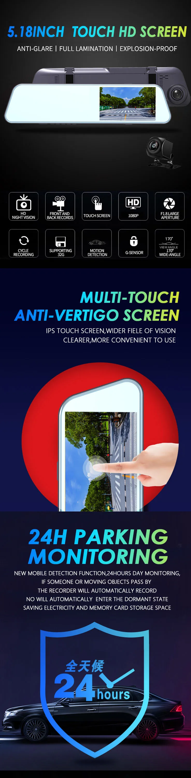 car rearview mirror camera