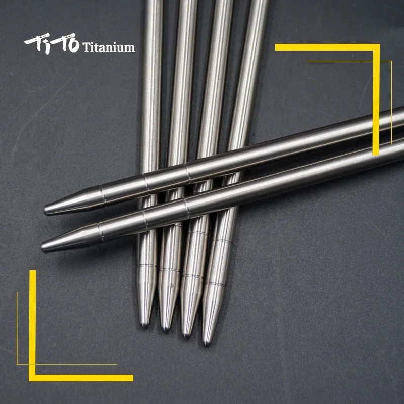 Tito Titanium Alloy Tent Pegs Outdoor Camping Tent Nail Antibending