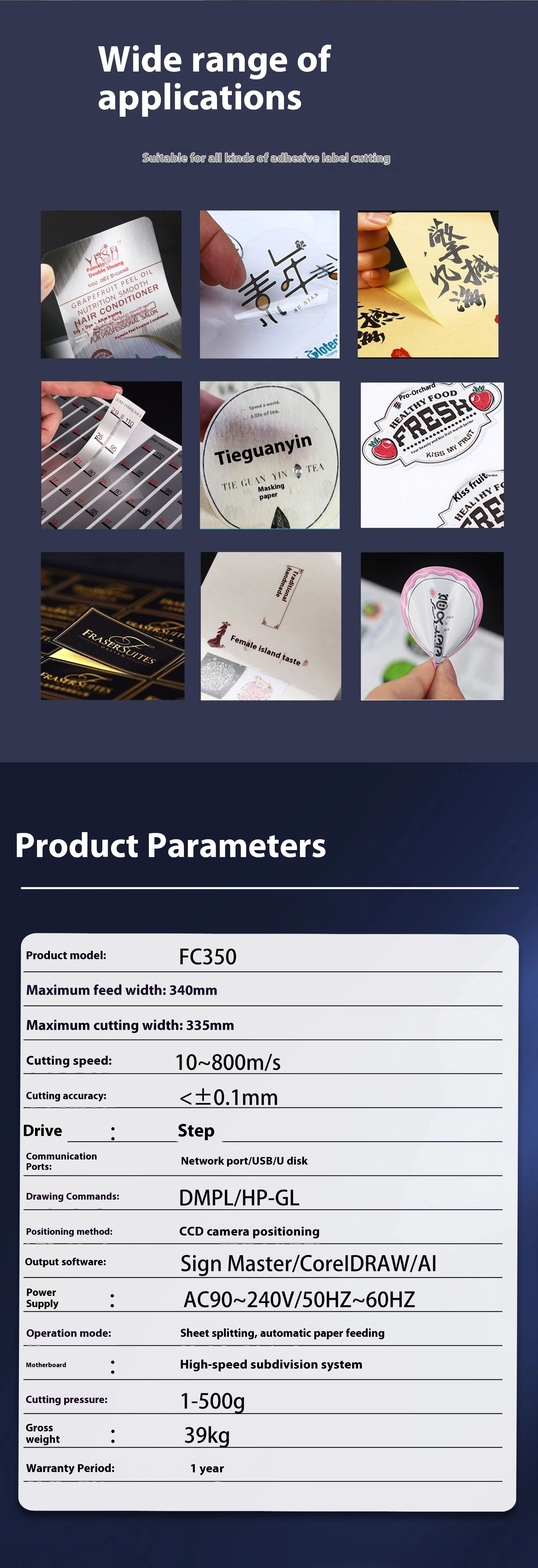 A3+ Automatic Digital Die Cutting Machine New Condition with Motor Paper Feed Sticker Label and Edge Cruising Features