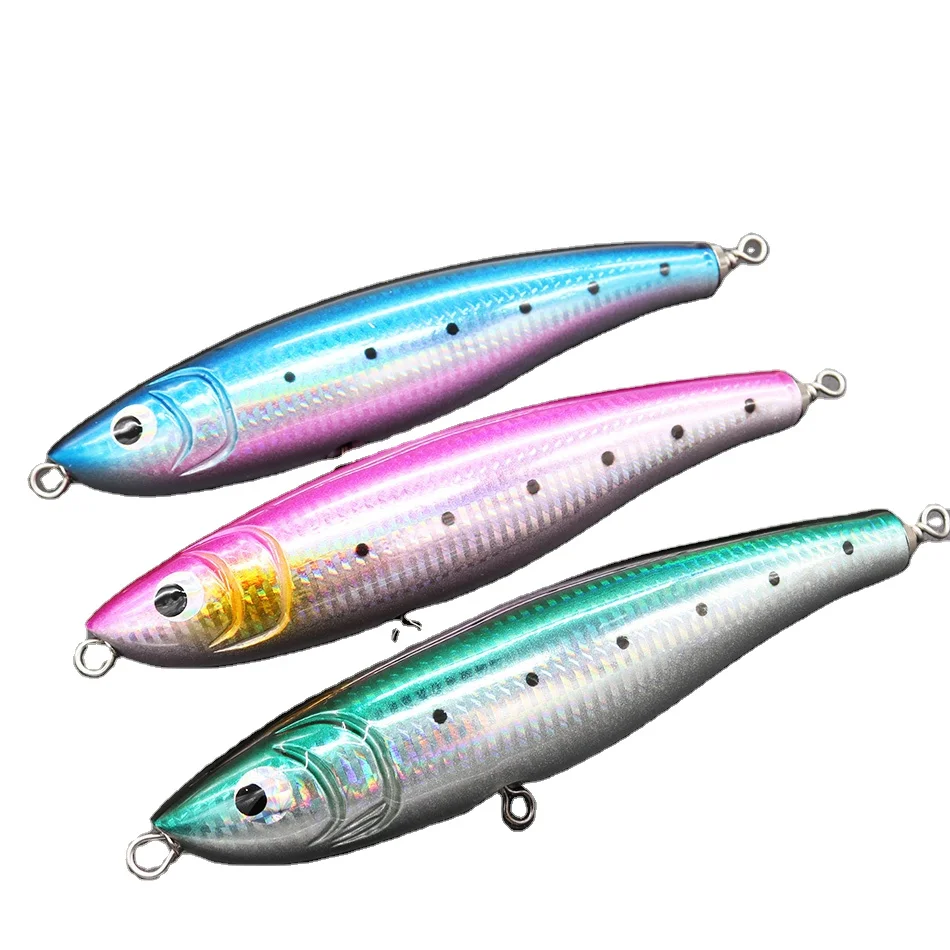 Wood Fishing Lure 72g 20cm Sea Wooden Lure Big Game Lure Pencil Wood Bait Bass Boat Fishing