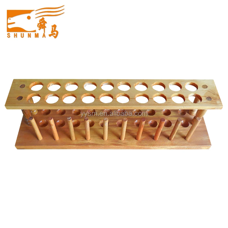 Chemistry Laboratory Glassware Placement - Wood Test Tube Rack with ...