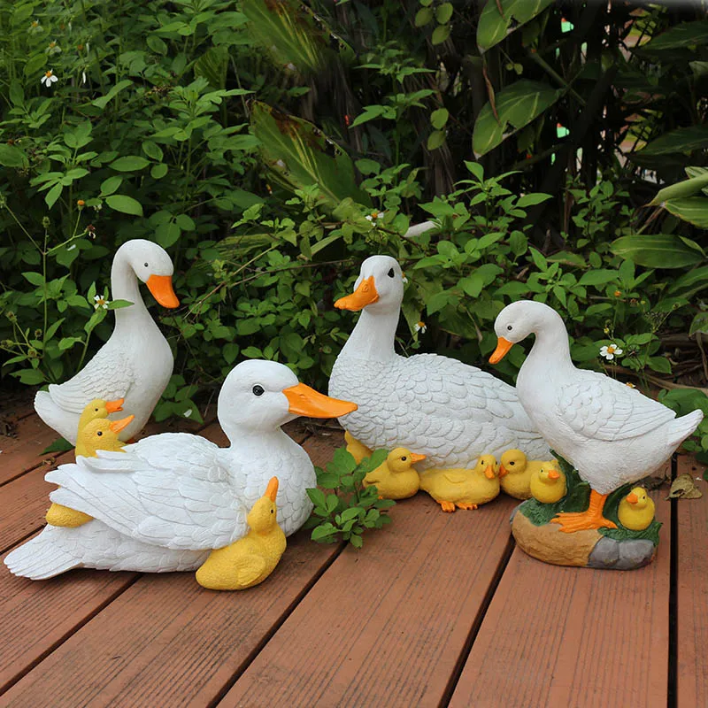 life size realistic glass fiber reinforced plastic duck