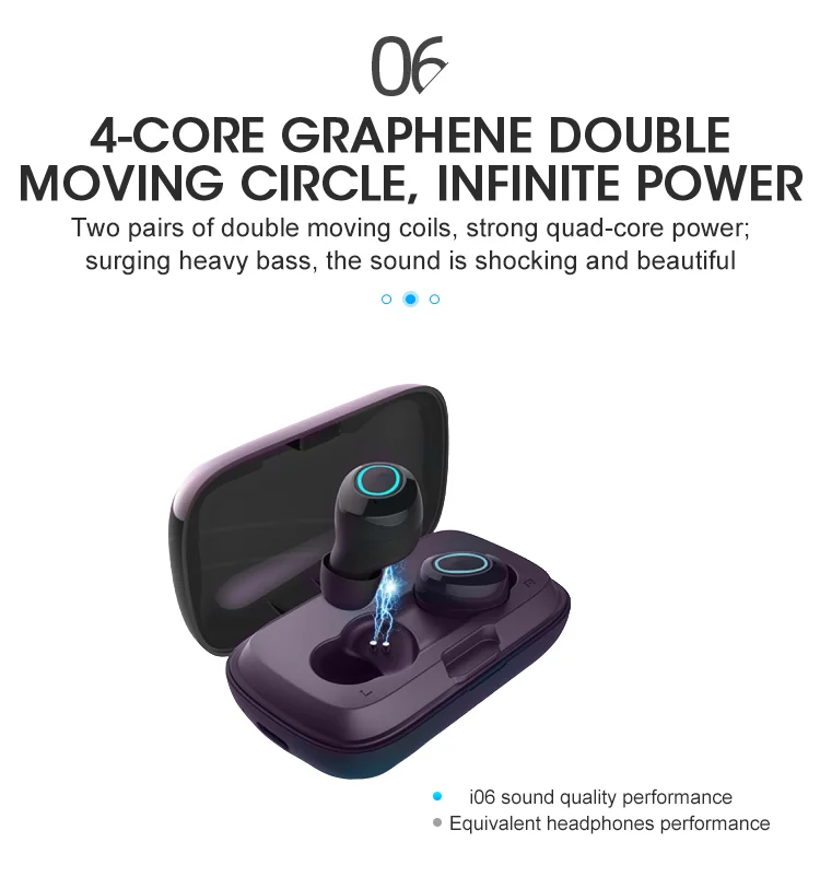 Sport Oem Headphone Tws True Wireless Radio Earphone 5.0 Wireless Earbuds with Ipx6 Waterproof - ANKUX.COM