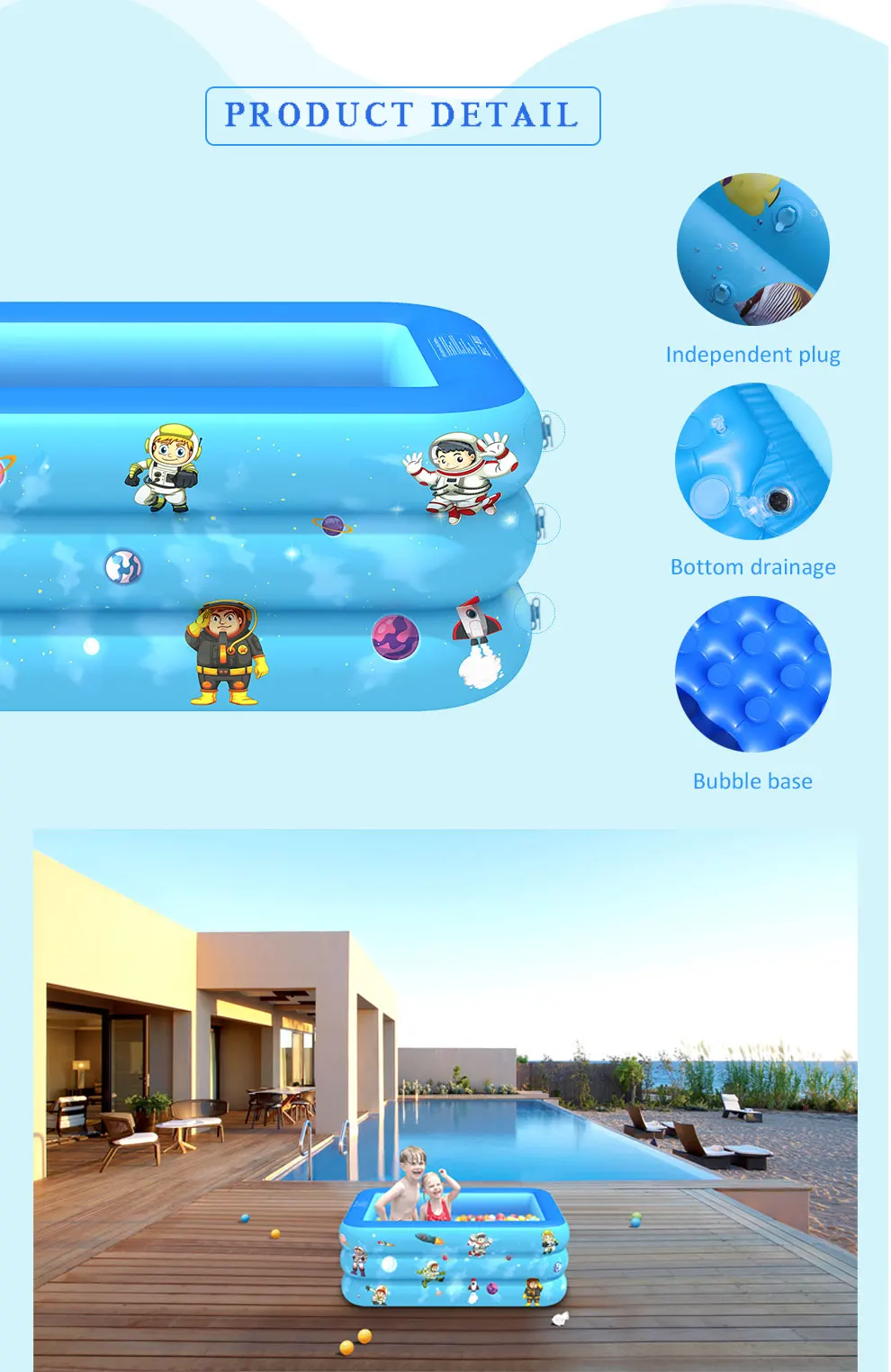 Inflation water pool pumped ball pool