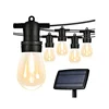 Solar LED String Lights 16Pcs 1 Watt LED S14 Bulbs 1 Spare Economical Portable 2700K