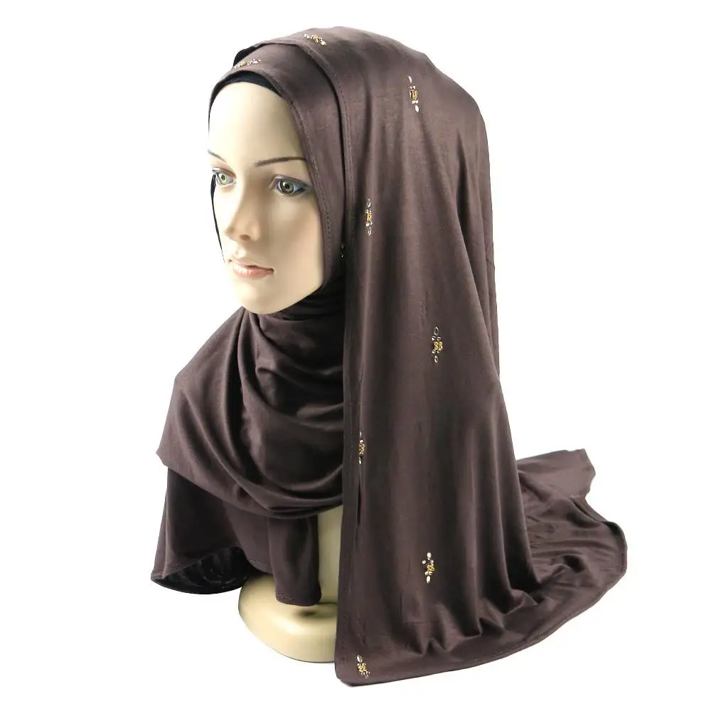 批发珠绣泽西棉伊斯兰头巾 - buy hijab photos,party hijab photos