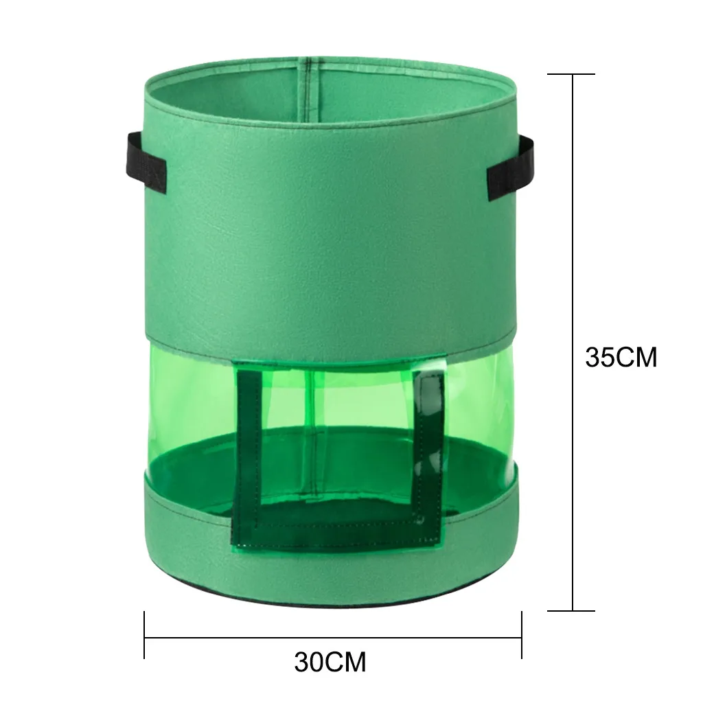 2021 Recycled Felt Fabric 360 Transparent Pvc Custom Gallon Planter Carrot Potato Grow Bags