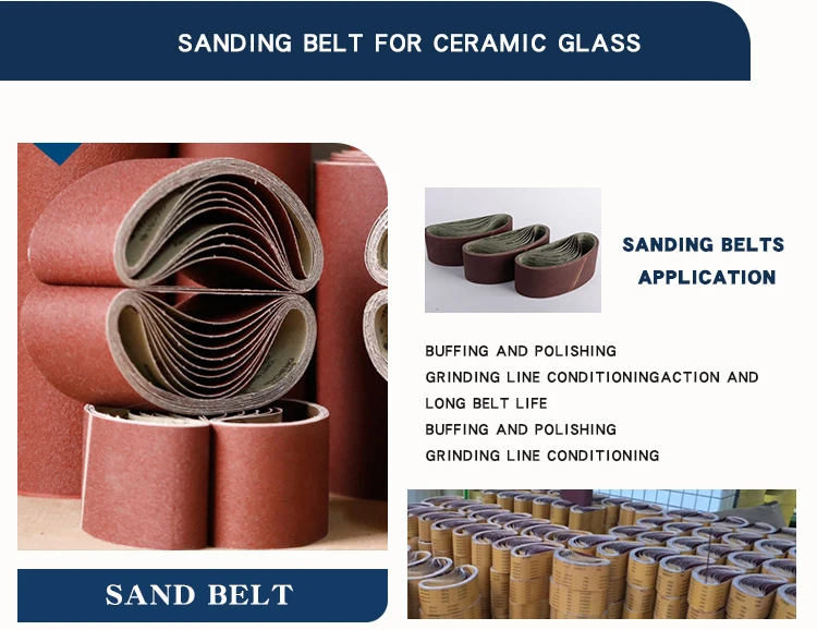 P80 Gxk51 Flexible Alumina Abrasive Cloth Sanding Belt For Sanding