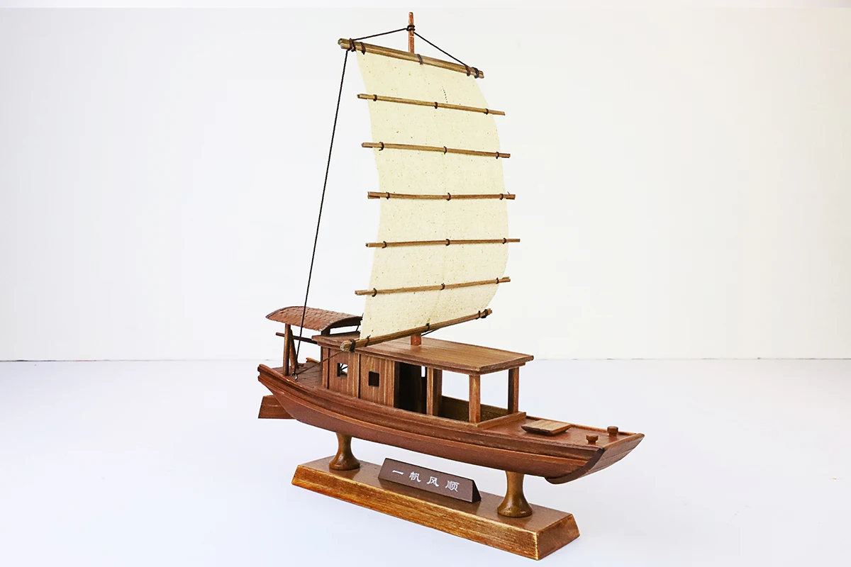 高品质的中国非物质文化遗产手工木船模型船模型