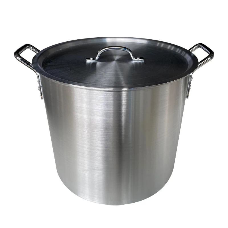 Aluminium Stock Pot Rolled Rim 2qt-160qt Big Cooking Pot Cookware Sets ...