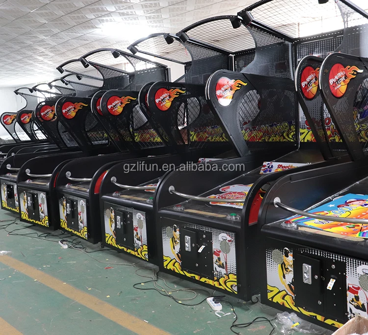 Hotsale Indoor Electronic Coin Operated Skill Shooting Crazy Hoop Street Basketball Arcade Game