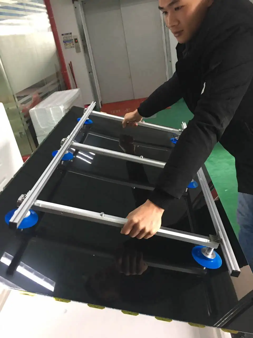 Manual Tv Display Screen Glass Holder Sucker Remove Suction Device For