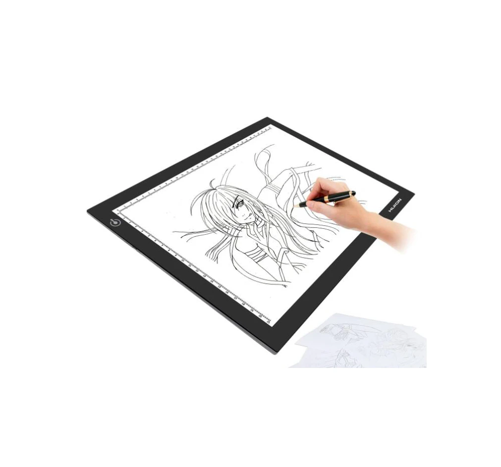 Higher Transparency Acrylic working surface Huion L4S stepless brightness adjustment led tracing light pad