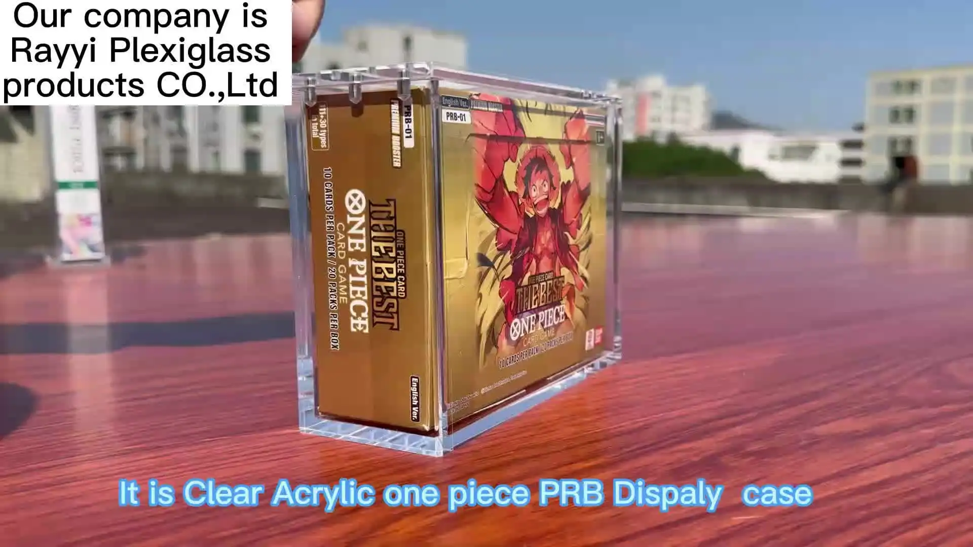 RAY YI Premium Acrylic Display Case for One Piece Booster Boxes