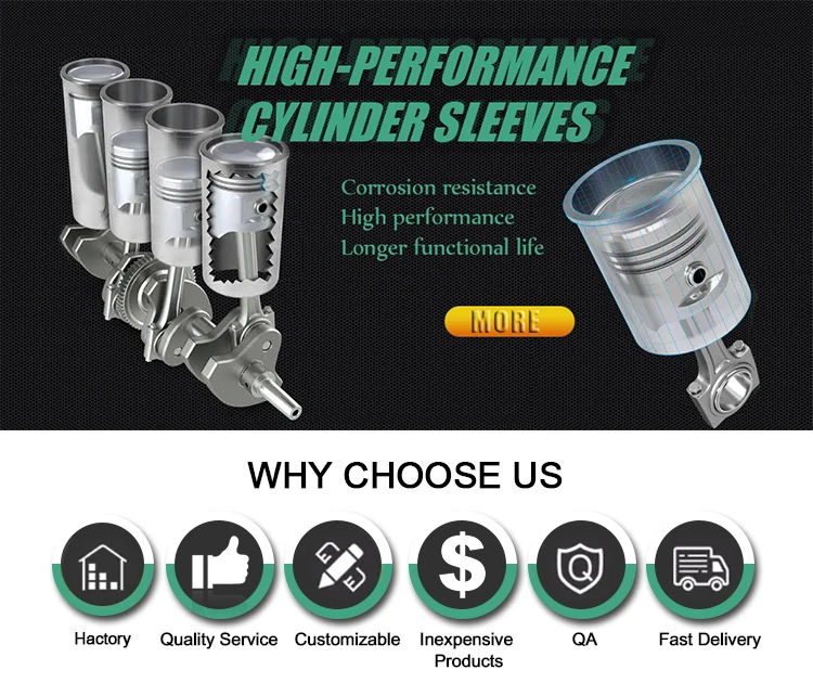 Customized 78mm Alloy Cast Iron Diesel Engine Cylinder Liner Kit Buy