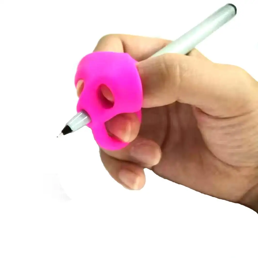
amazon hot selling silicone writing Aid Grip silicone pencil grip silicone posture correcion for children 