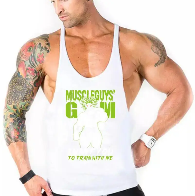 
Good quality men fitness vest muscle wear bodybuilding cloth gym T-shirt sports wear 