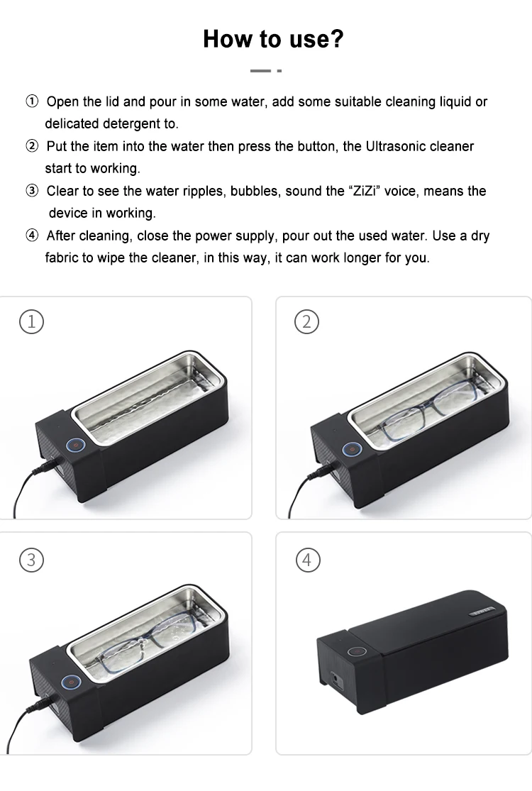 600ML High Frequency Ultrasonic Cleaner Waterproof Ultrasound Sonic Vibrator Cleaning Machine Jewelry Cleaner