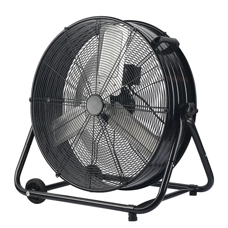 24inch Eu 100w Aluminum Wire Oscillation & Adjustable Drum Fan Iron 