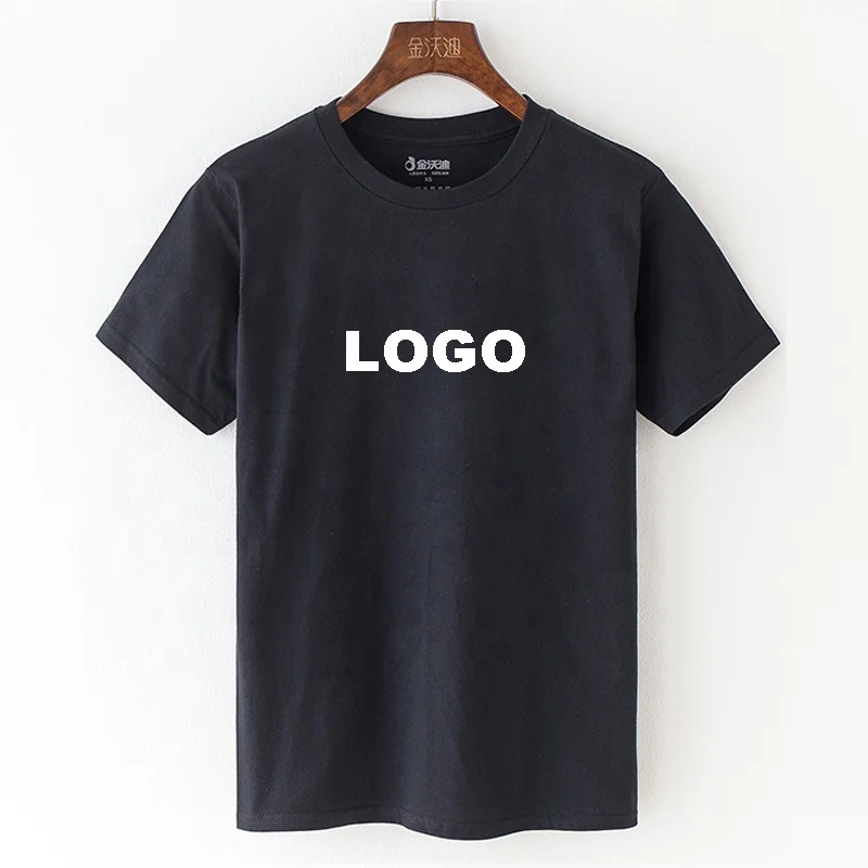 

Wholesale High Quality Mens Blank Camisas 100% Cotton Tshirt Printing Custom Plain T-shirt Logo Printed Black T Shirts