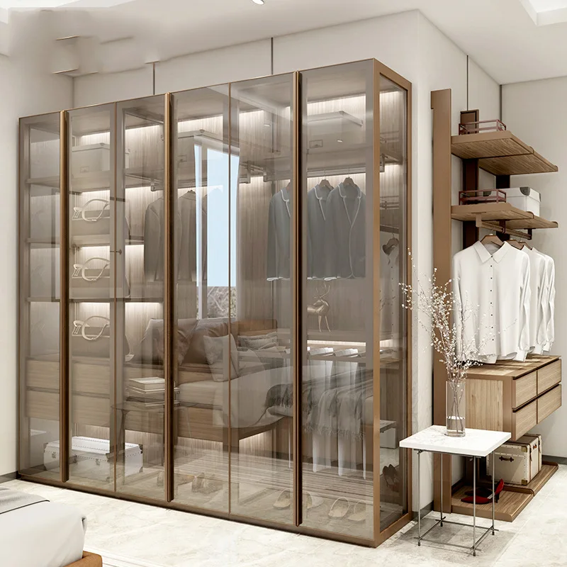 Modern Glass Door Wardrobe Closet - Buy Wardrobe,Wardrobe Closet,Modern ...